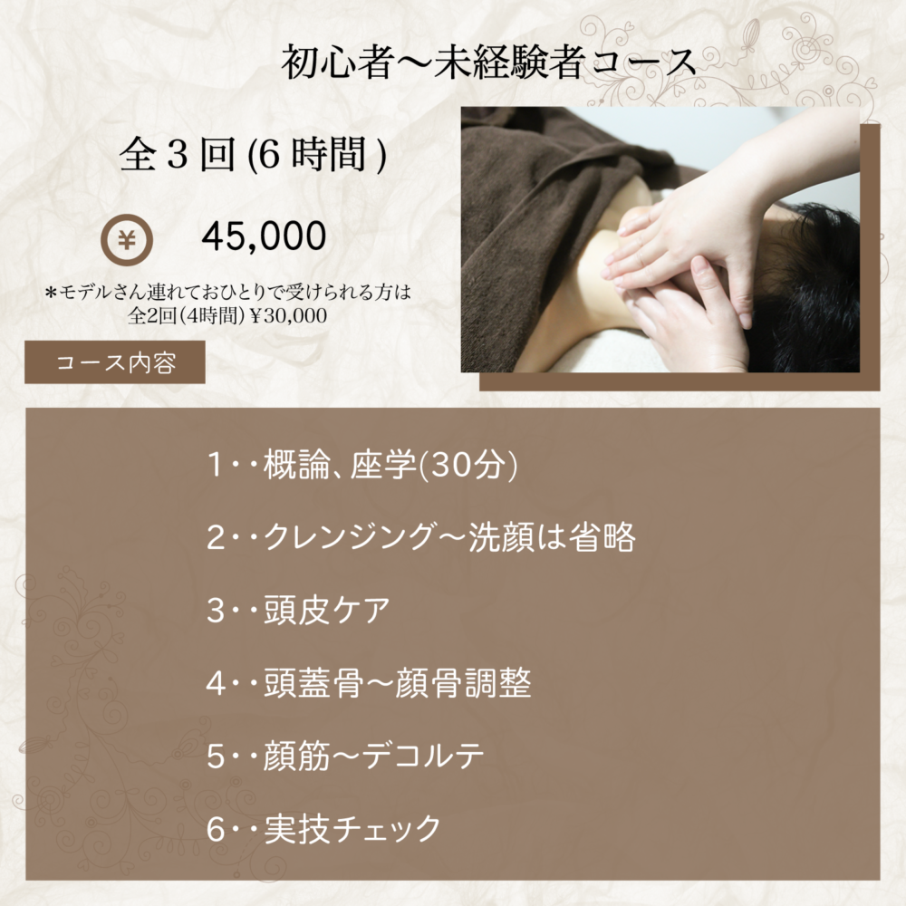 小顔経路セラピスト養成講座