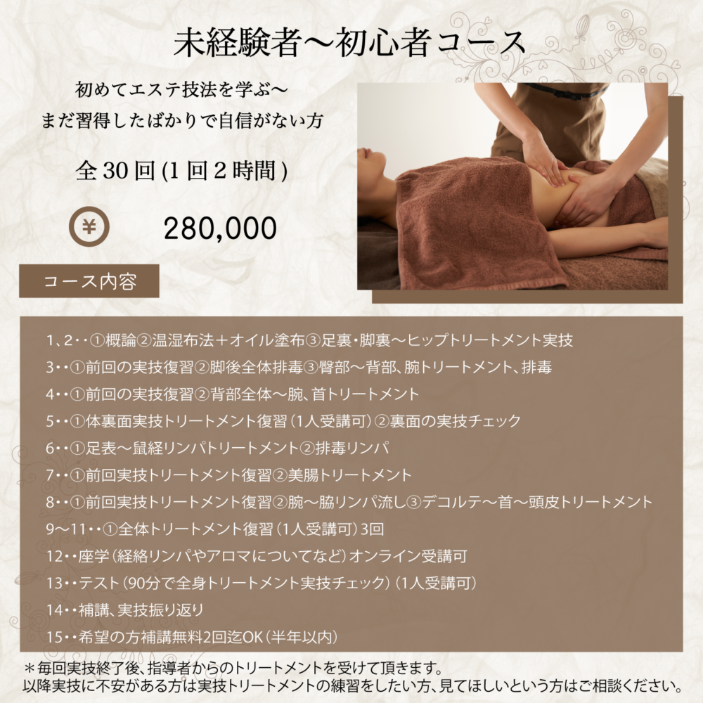 経路リンパボディセラピスト養成講座